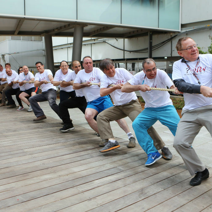 צוות הנהלת בית החולים באירועי "מהשלומי?"